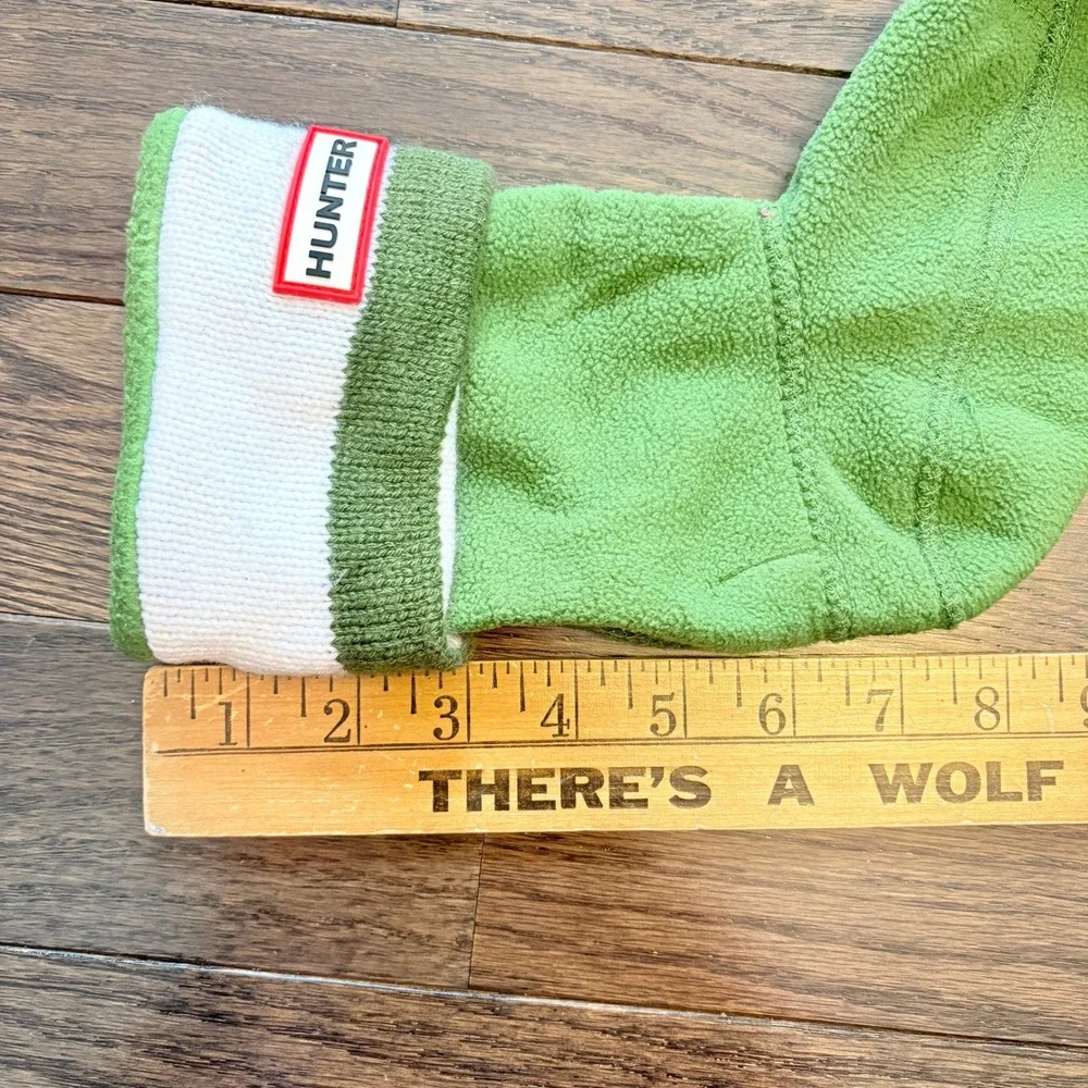 Hunter Kids Fleece Boot‎ Liners Socks Green SZ M UK 10-12 EU 28-31 US K11-13